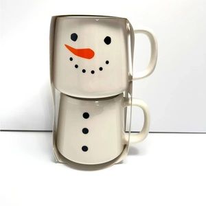 Target & Bullseyes Playground. 2-pack, Holiday Snowman Ceramic Mugs Set.